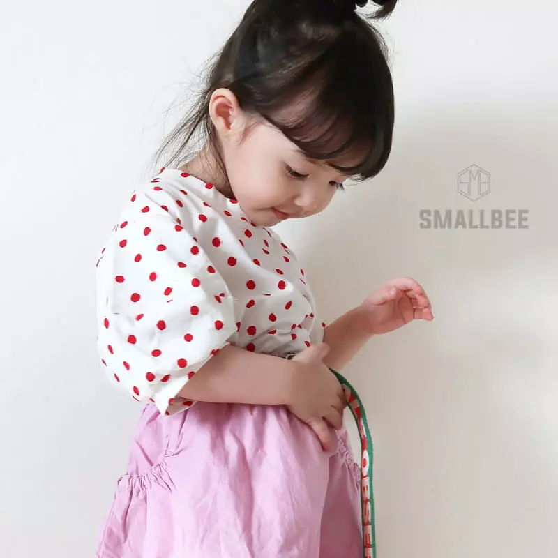 Smallbee - Korean Children Fashion - #designkidswear - Dot Puff Tee