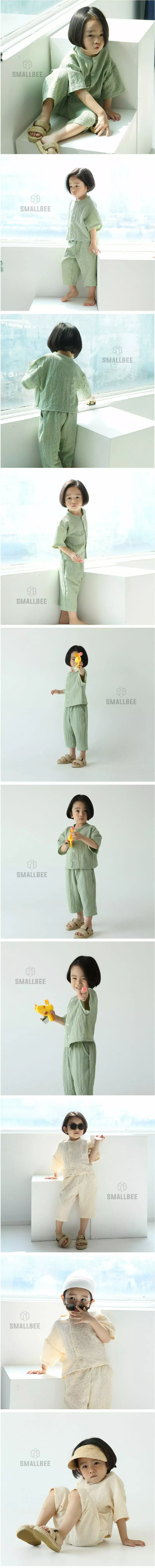 Smallbee - Korean Children Fashion - #stylishchildhood - Cool Top Bottom Set - 2