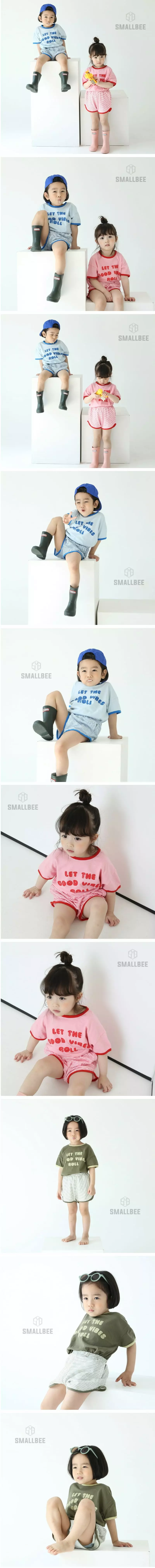 Smallbee - Korean Children Fashion - #todddlerfashion - Good Vide Top Bottom Set - 2