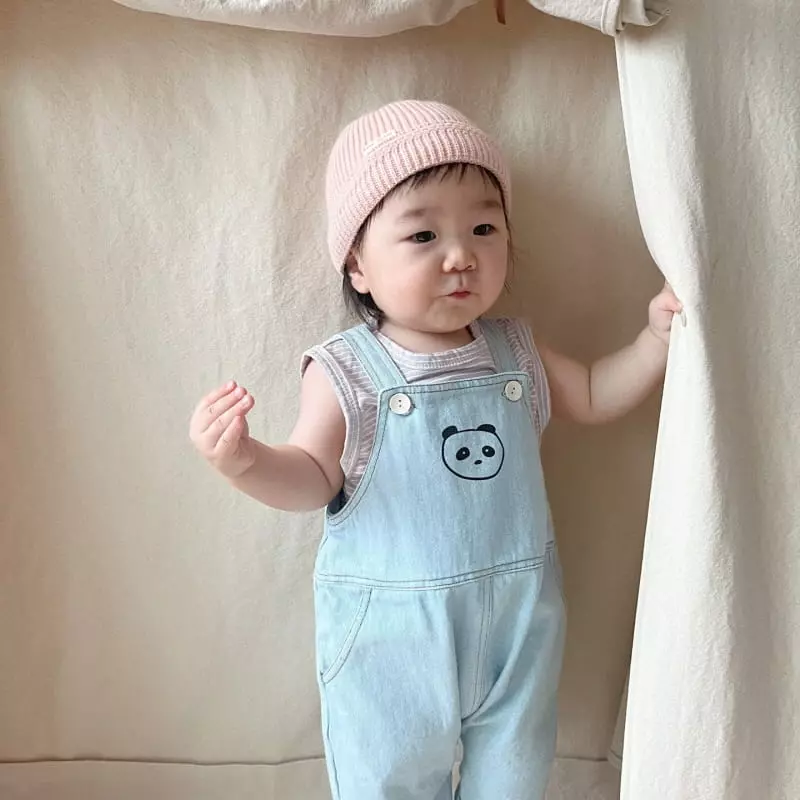 So U - Korean Baby Fashion - #babyboutique - Bebe Stripes Sleeveless Tee - 9