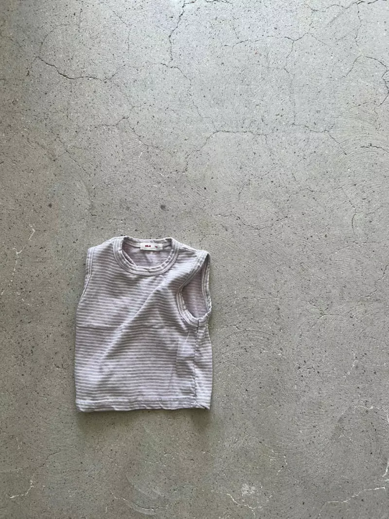 So U - Korean Baby Fashion - #babyootd - Bebe Stripes Sleeveless Tee - 2