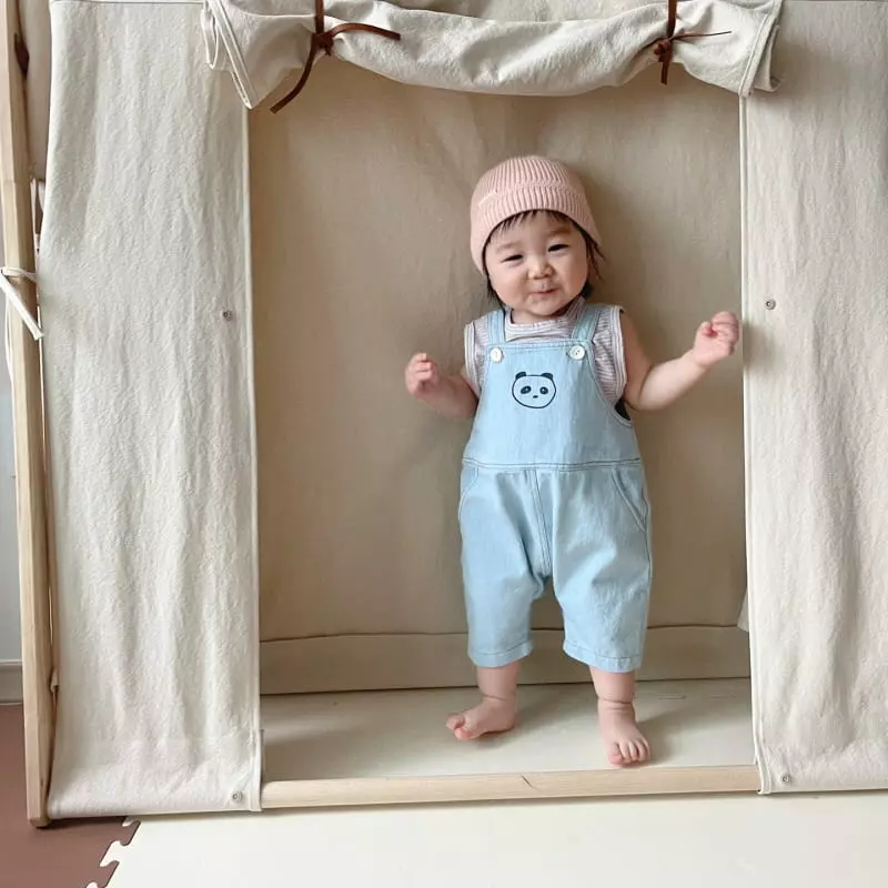 So U - Korean Baby Fashion - #babyoutfit - Penda Dungarees - 5