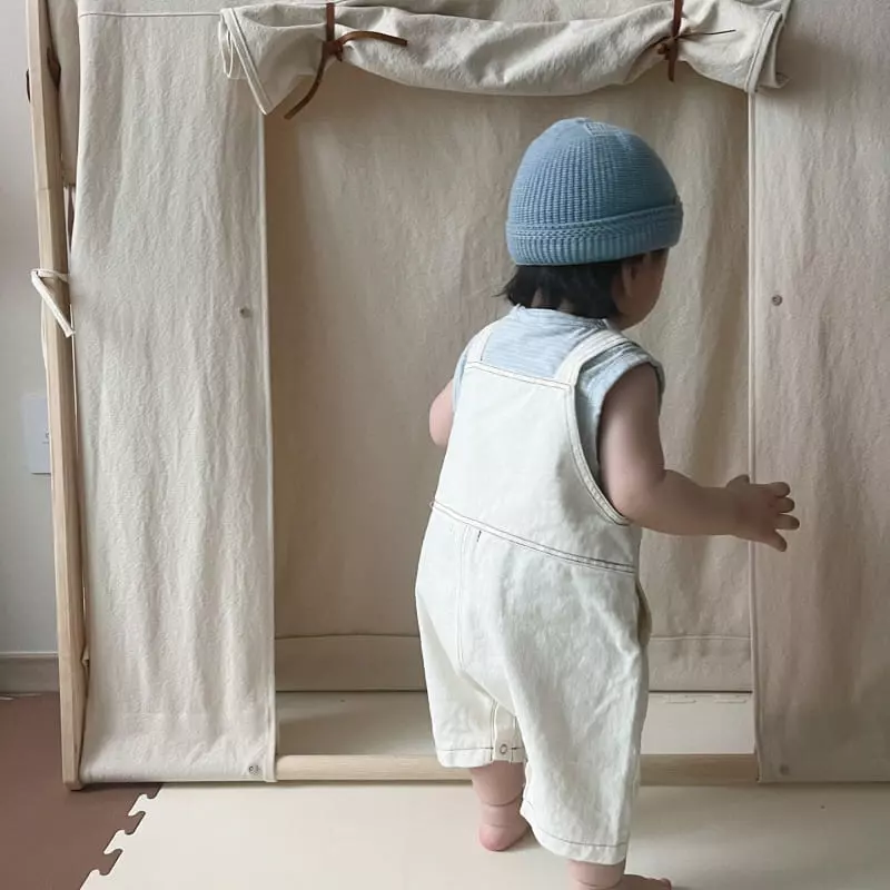 So U - Korean Baby Fashion - #babyoutfit - Bebe Stripes Sleeveless Tee - 4