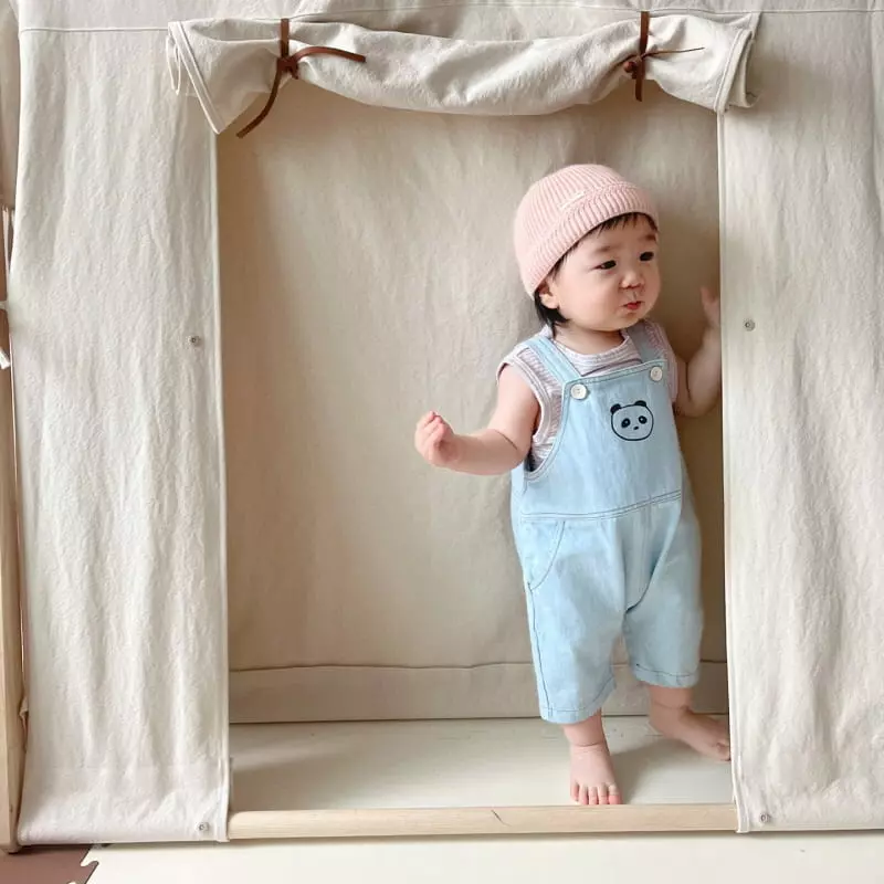 So U - Korean Baby Fashion - #onlinebabyboutique - Penda Dungarees - 7