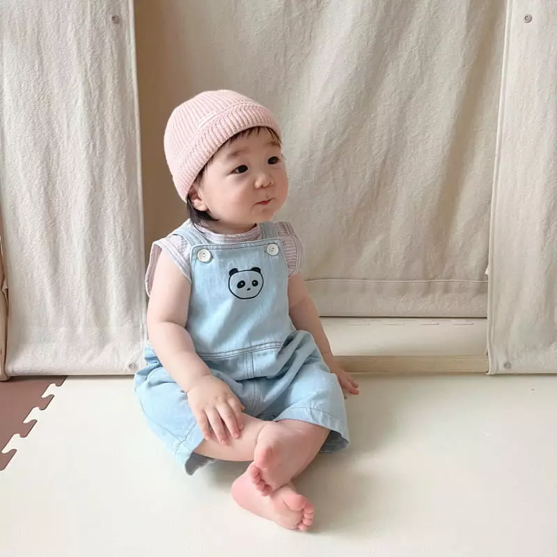 So U - Korean Baby Fashion - #onlinebabyshop - Bebe Stripes Sleeveless Tee - 7