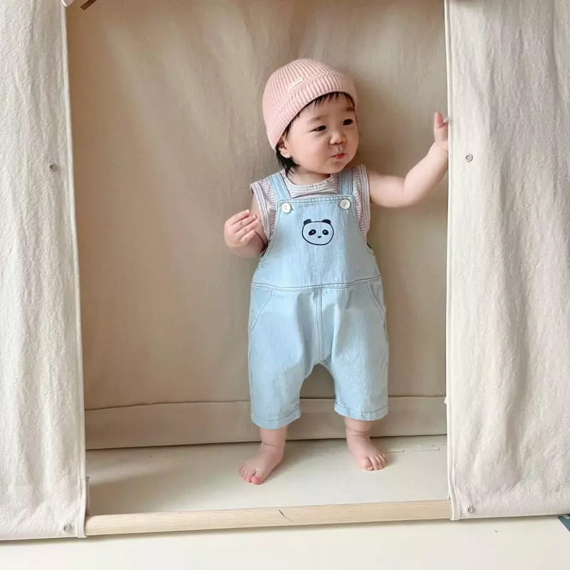 So U - Korean Baby Fashion - #smilingbaby - Penda Dungarees - 9