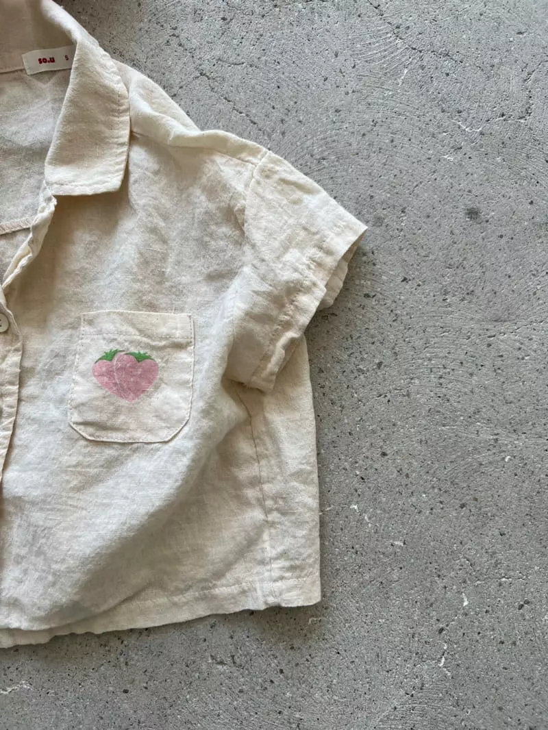 So U - Korean Children Fashion - #Kfashion4kids - Strawberry Shirt - 9