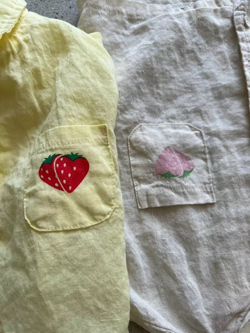 So U - Korean Children Fashion - #littlefashionista - Strawberry Shirt - 10