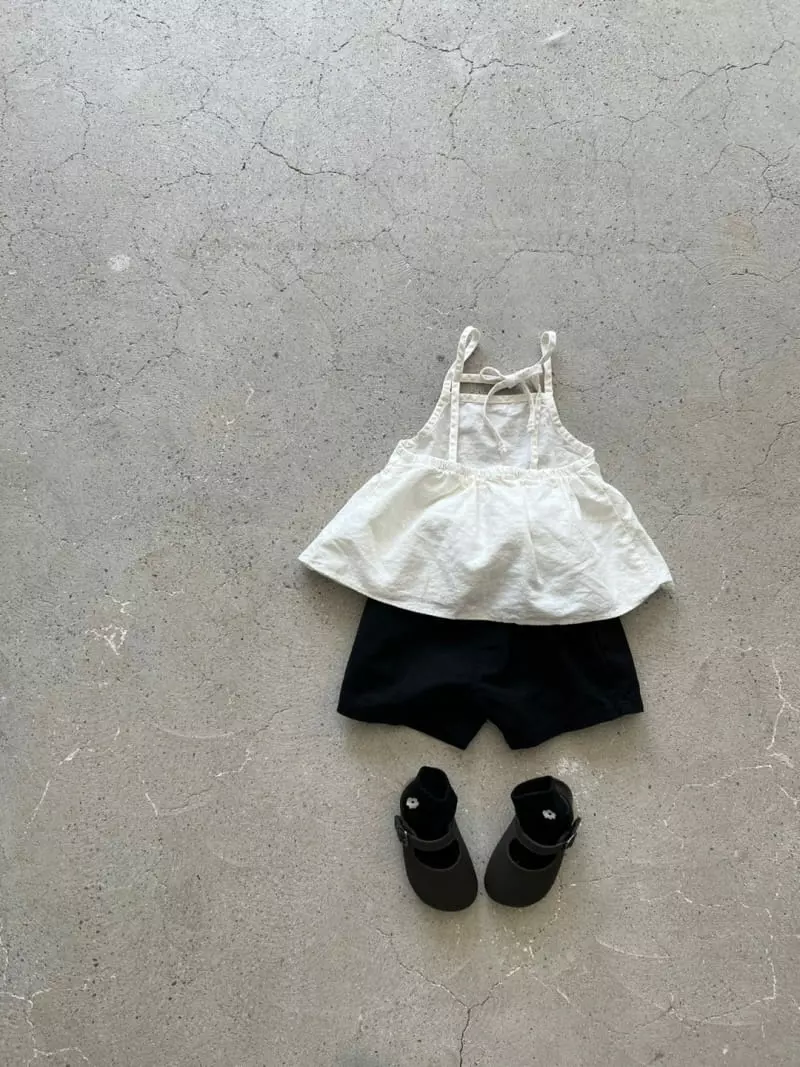 So U - Korean Children Fashion - #littlefashionista - String Sleeveless Blouse - 6