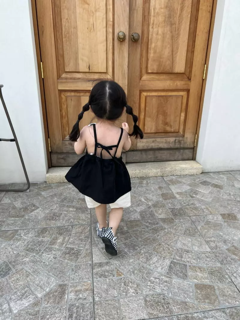 So U - Korean Children Fashion - #todddlerfashion - String Sleeveless Blouse - 10