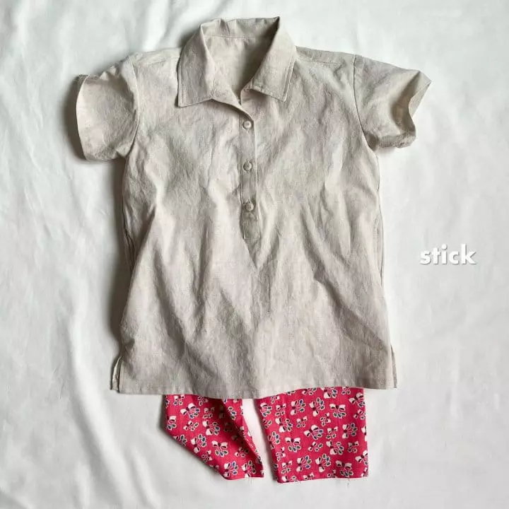 Stick - Korean Children Fashion - #Kfashion4kids - Linen Box One-piece with Mom - 2