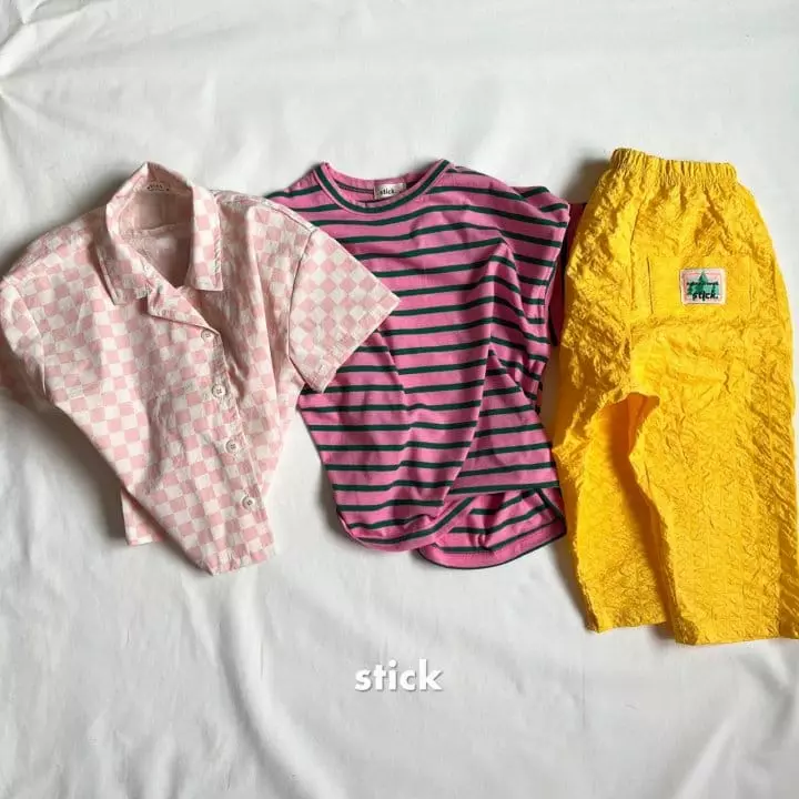 Stick - Korean Children Fashion - #discoveringself - Box Stripes Tee with Mom - 11