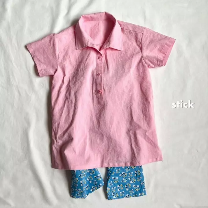 Stick - Korean Children Fashion - #littlefashionista - Linen Box One-piece with Mom - 4