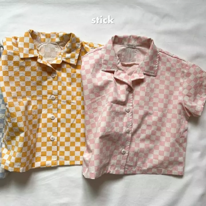 Stick - Korean Children Fashion - #minifashionista - Dugi Short Sleeves Shirt