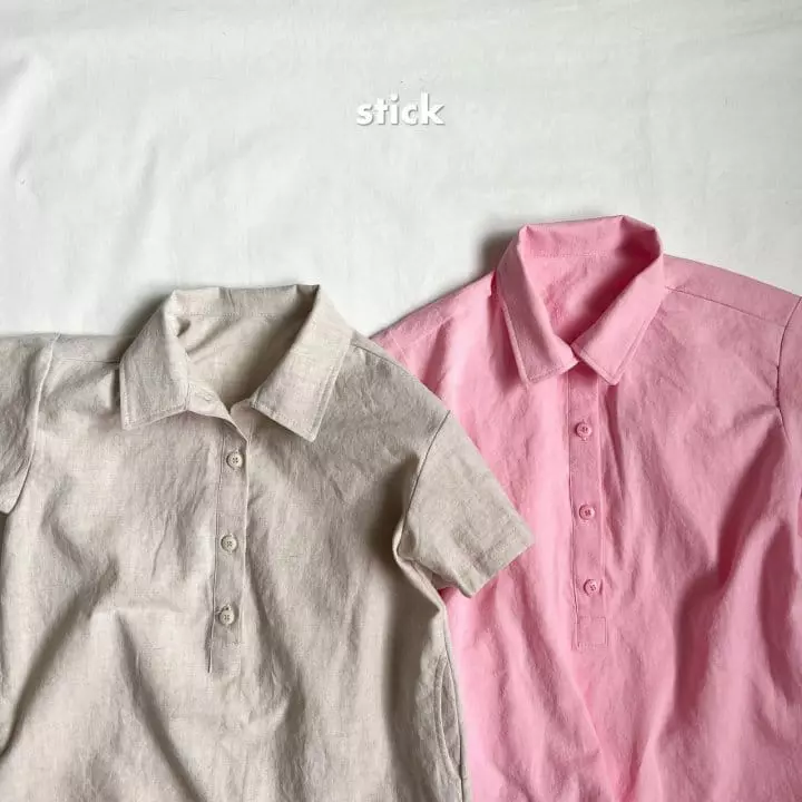 Stick - Korean Children Fashion - #prettylittlegirls - Linen Box One-piece with Mom - 6