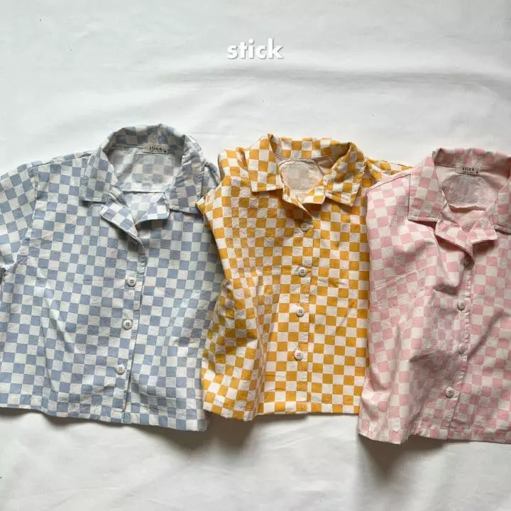 Stick - Korean Children Fashion - #prettylittlegirls - Dugi Short Sleeves Shirt - 2