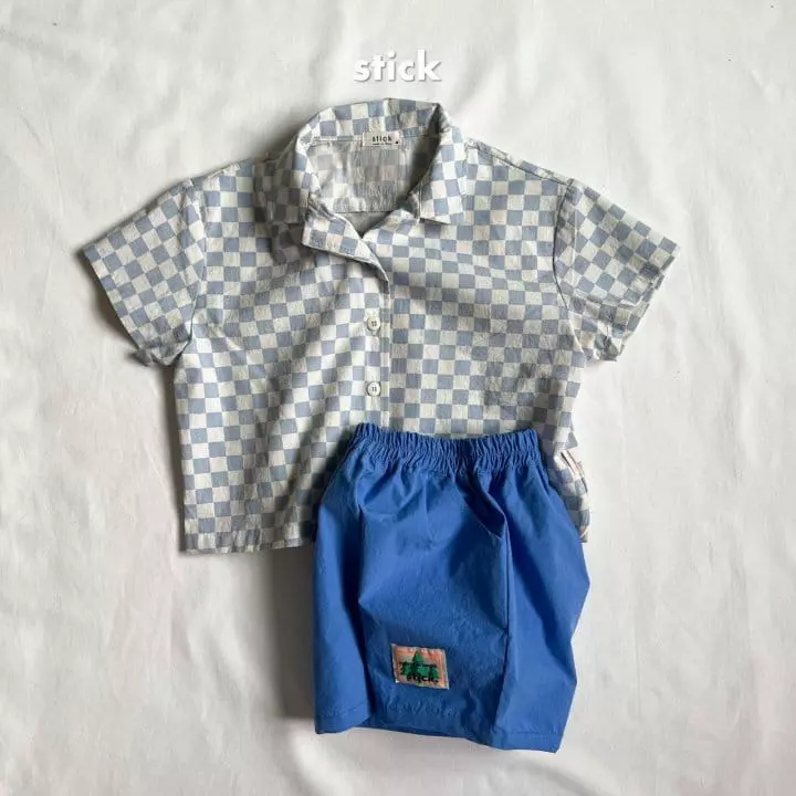 Stick - Korean Children Fashion - #stylishchildhood - Dugi Short Sleeves Shirt - 5