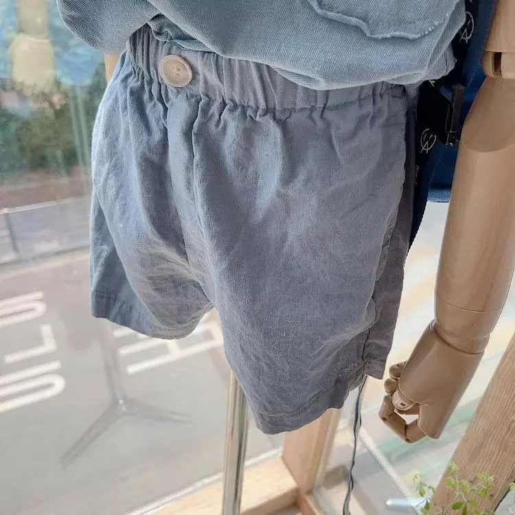 Studio M - Korean Children Fashion - #childofig - M Linen Shorts - 8