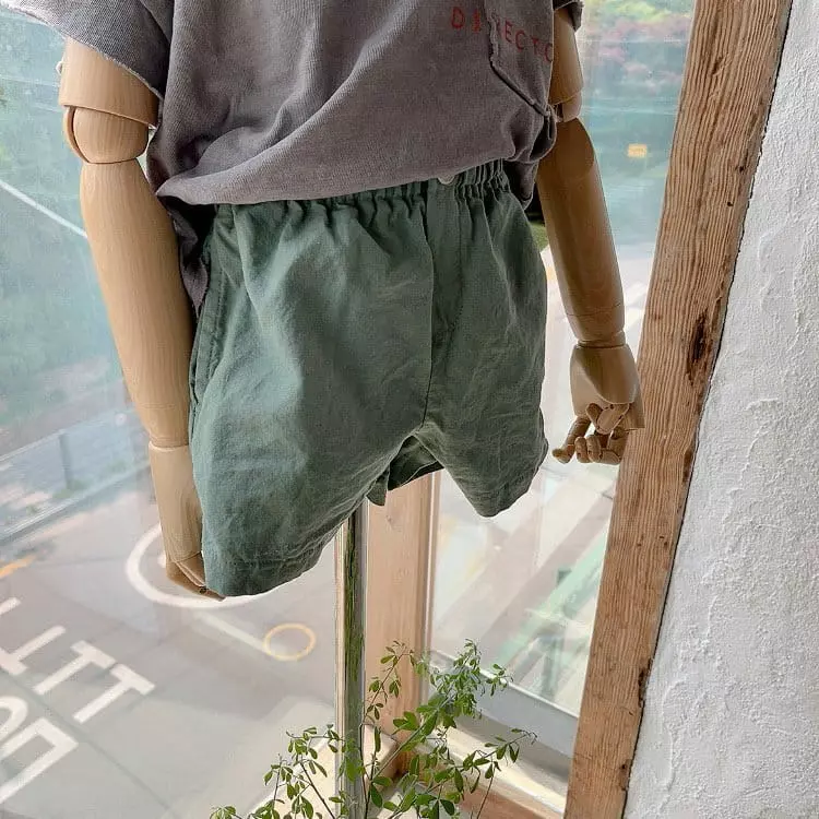 Studio M - Korean Children Fashion - #discoveringself - M Linen Shorts - 11