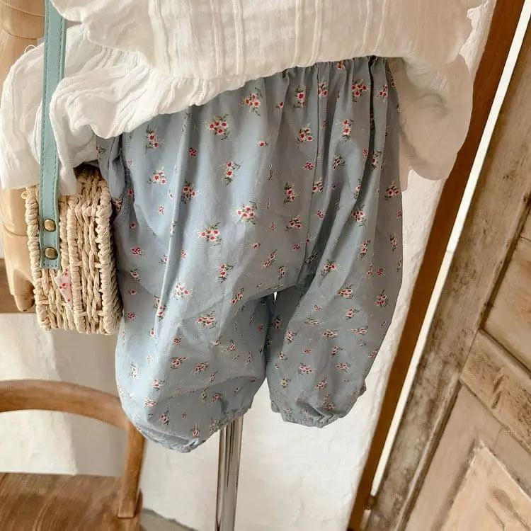 Studio M - Korean Children Fashion - #fashionkids - Sky Flower Pants - 6