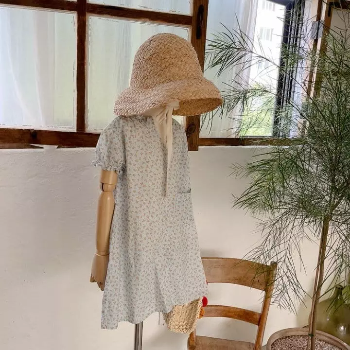 Studio M - Korean Children Fashion - #kidsshorts - Wind Flower Wrinkle One-piece - 2