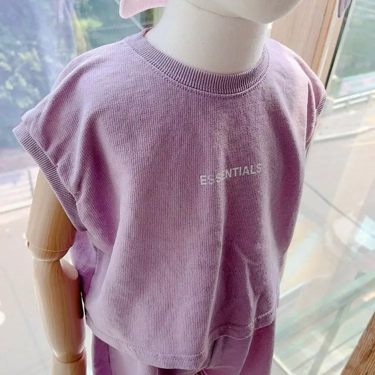 Studio M - Korean Children Fashion - #magicofchildhood - Essentail Terry Top Bottom Set - 3