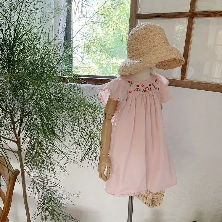 Studio M - Korean Children Fashion - #magicofchildhood - Elisha Embroidery One-piece - 11