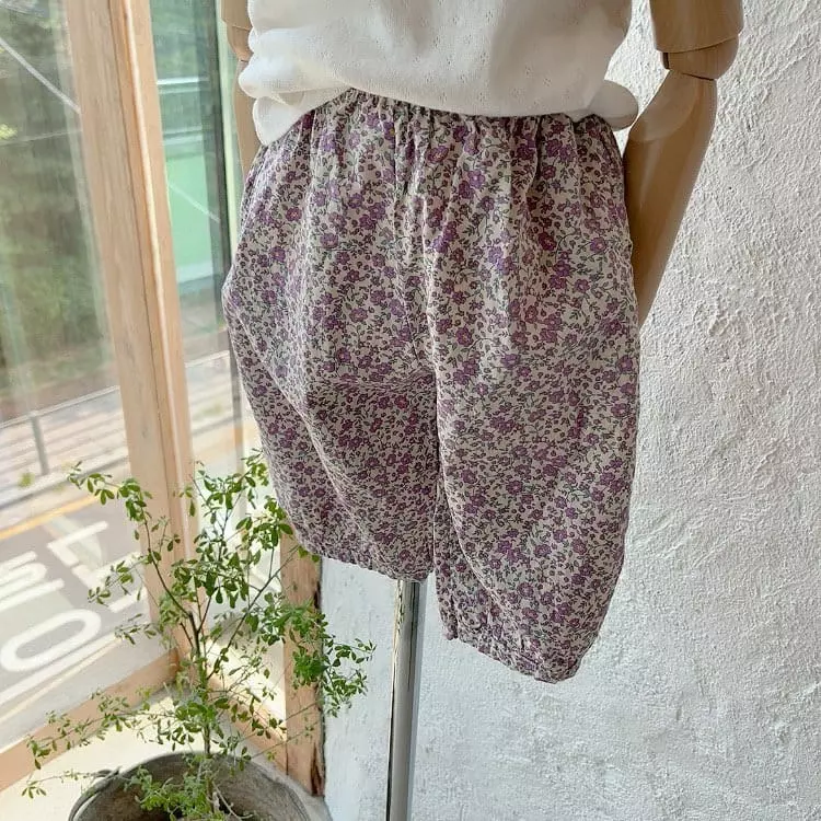 Studio M - Korean Children Fashion - #todddlerfashion - Purple Dreem Shorts - 4