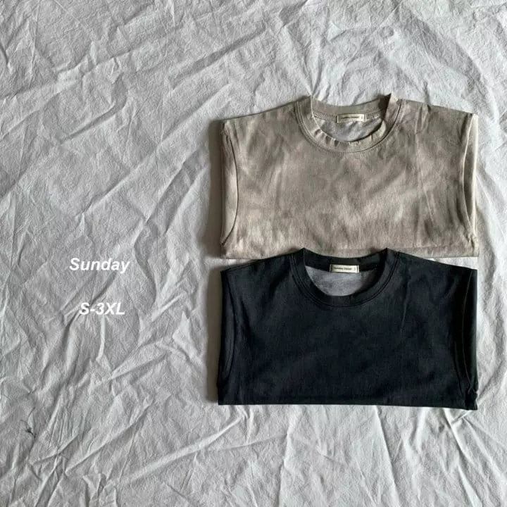 Sunday Closet - Korean Women Fashion - #womensfashion - Mom Grungy Tee - 4