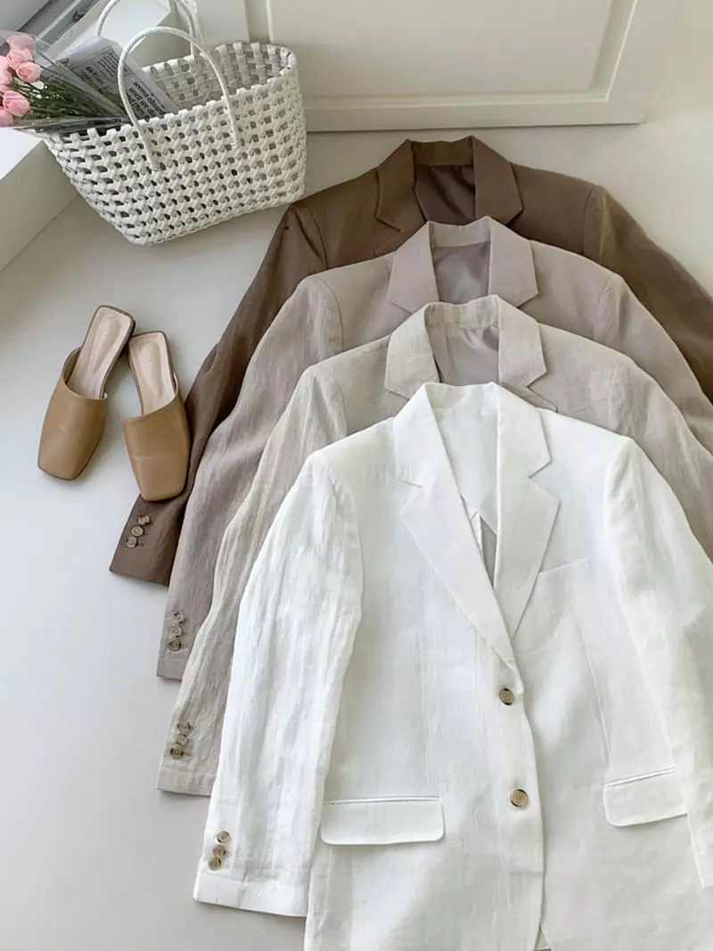 Sunday - Korean Women Fashion - #thelittlethings - Linen Jacket - 4
