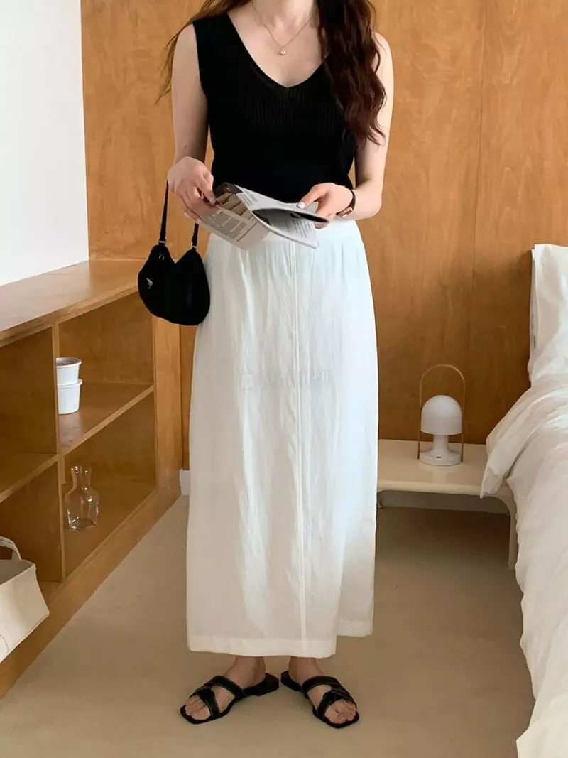 Sunday - Korean Women Fashion - #momslook - Lala Long Skirt
