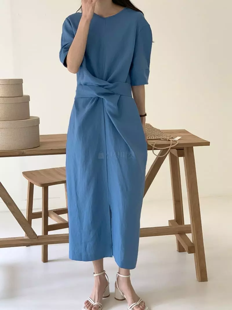 Sunday - Korean Women Fashion - #momslook - Twist One-piece - 3
