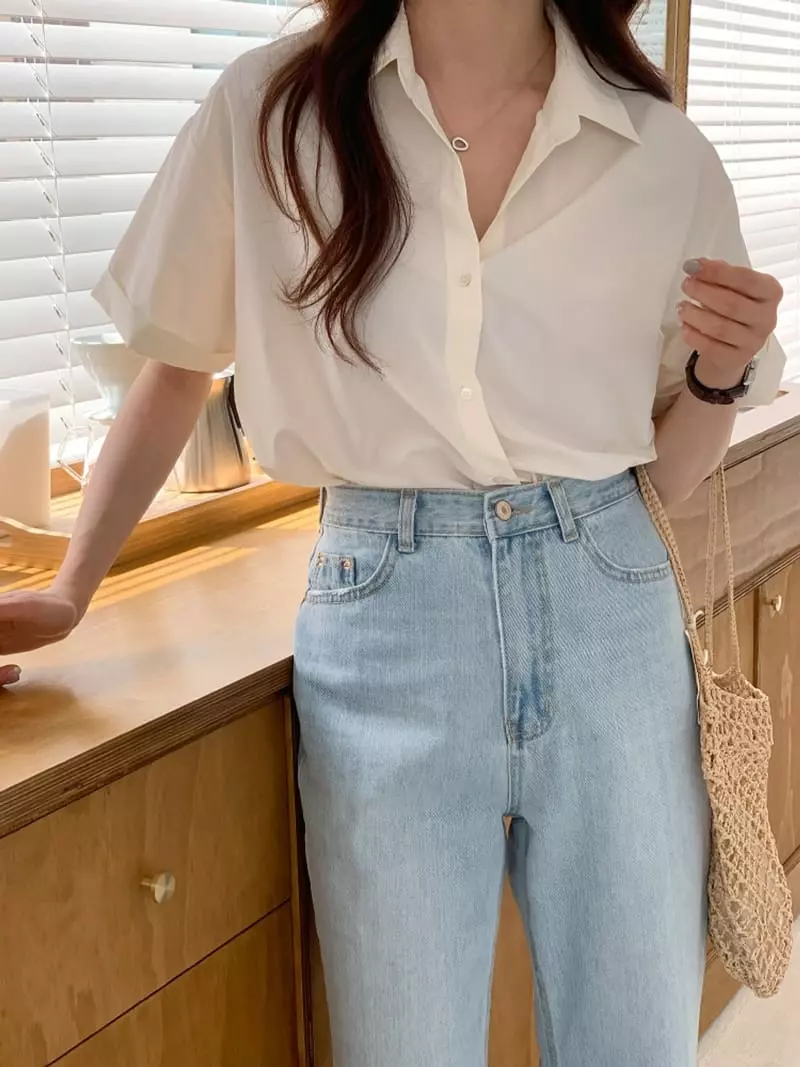 Sunday - Korean Women Fashion - #momslook - Mag Shirt