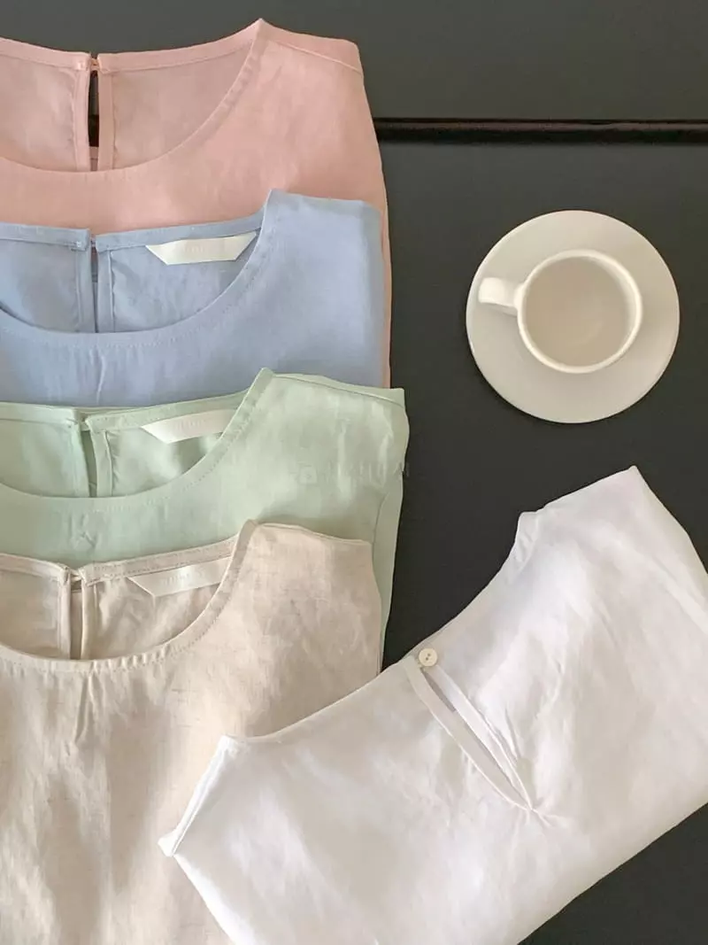 Sunday - Korean Women Fashion - #womensfashion - Lino Blouse - 4