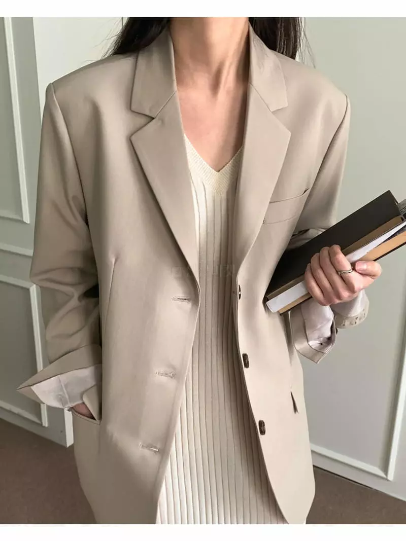 Sunday - Korean Women Fashion - #vintageinspired - Simon Jacket