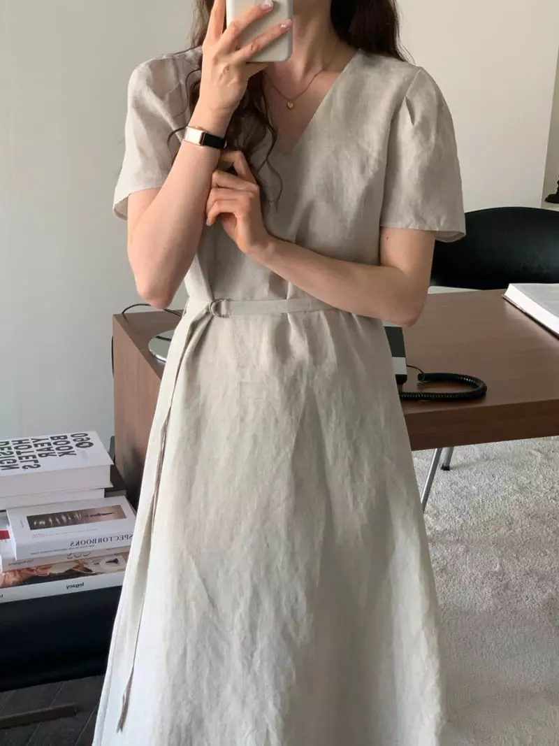 Sunday - Korean Women Fashion - #womensfashion - Lawl Linen One-piece