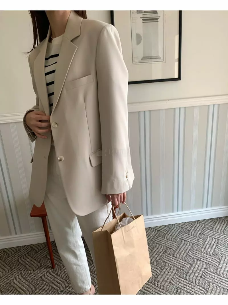 Sunday - Korean Women Fashion - #womensfashion - Rion Button Jacket