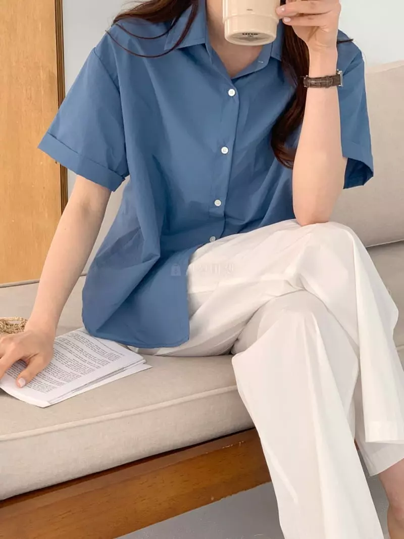 Sunday - Korean Women Fashion - #womensfashion - Mag Shirt - 2