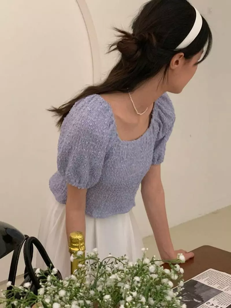 Tacit - Korean Women Fashion - #momslook - Twinkle Blouse - 2
