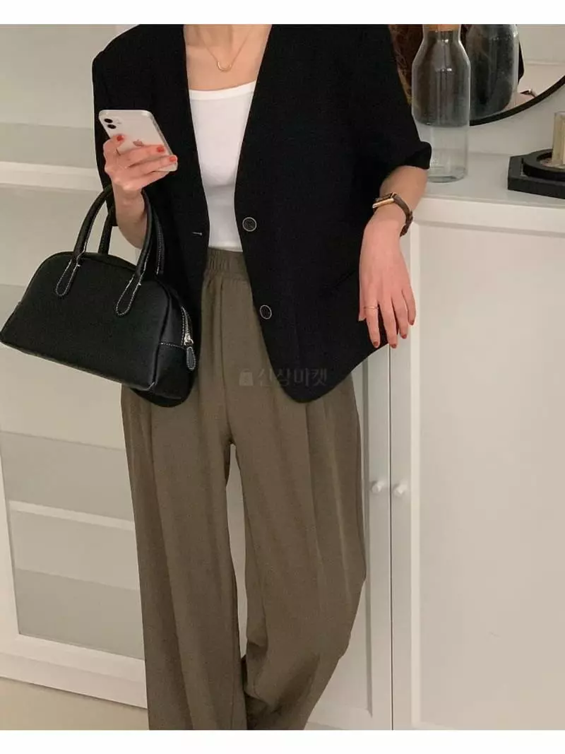 Tacit - Korean Women Fashion - #momslook - Banding Pants