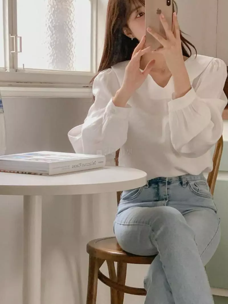 Tacit - Korean Women Fashion - #momslook - Eri Blouse - 2