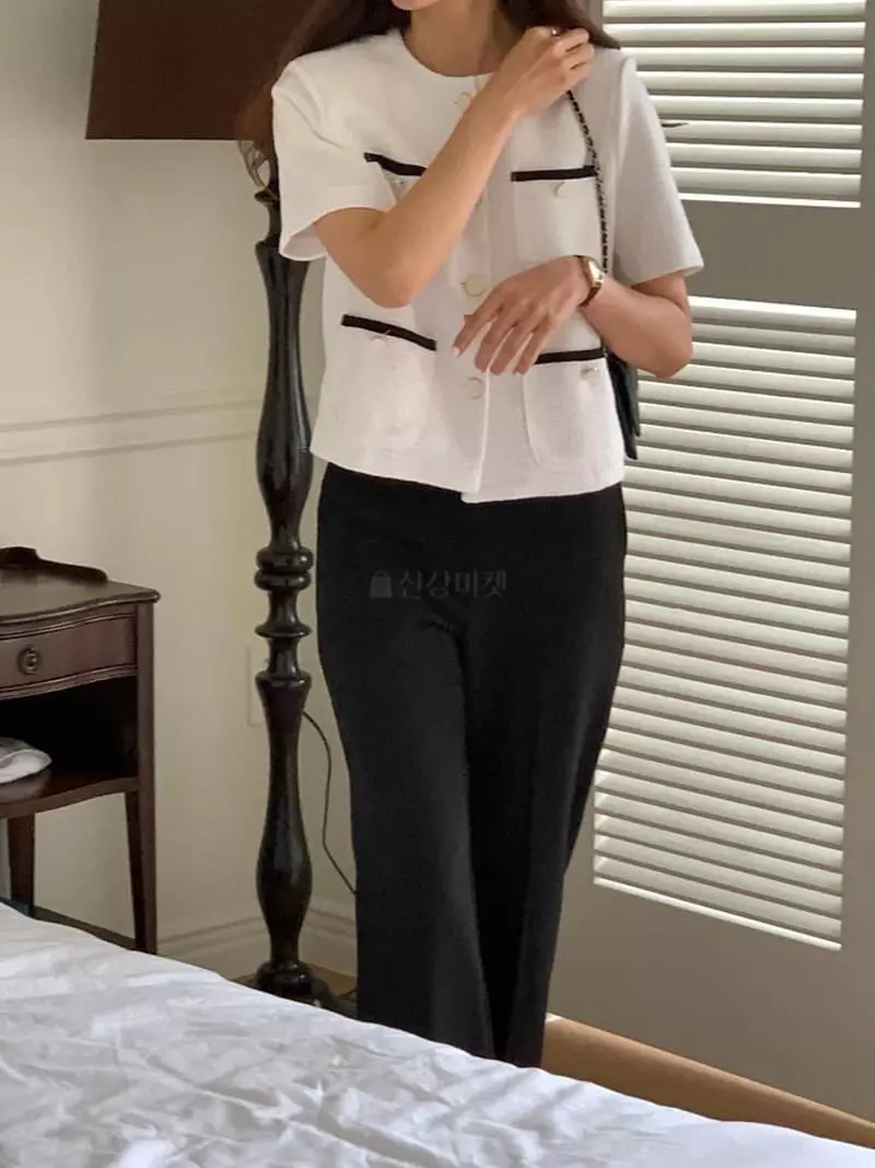 Tacit - Korean Women Fashion - #momslook - Mini Jacket - 4
