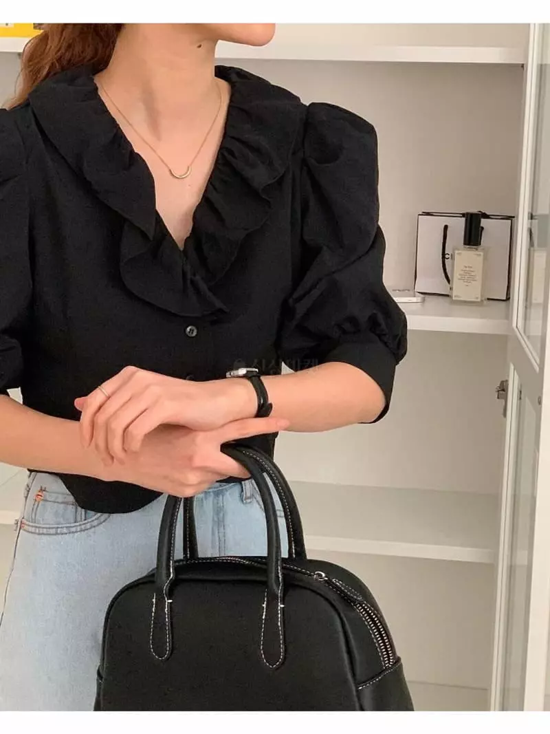 Tacit - Korean Women Fashion - #pursuepretty - The Frill Blouse - 2