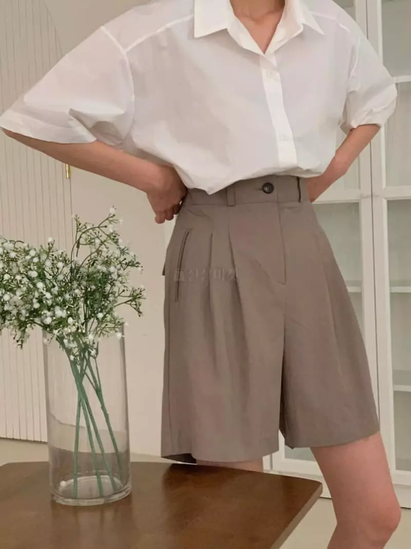 Tacit - Korean Women Fashion - #pursuepretty - Half Pintuck Pants