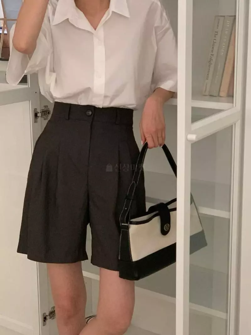 Tacit - Korean Women Fashion - #restrostyle - Half Pintuck Pants - 2