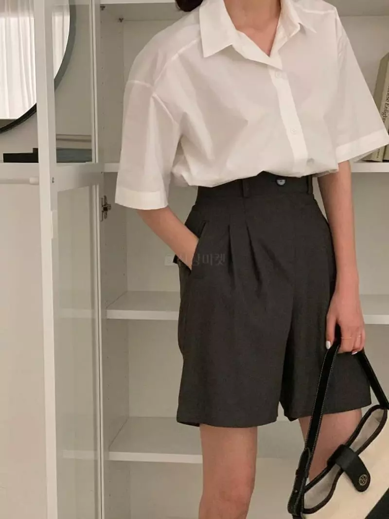 Tacit - Korean Women Fashion - #romanticstyle - Half Pintuck Pants - 3