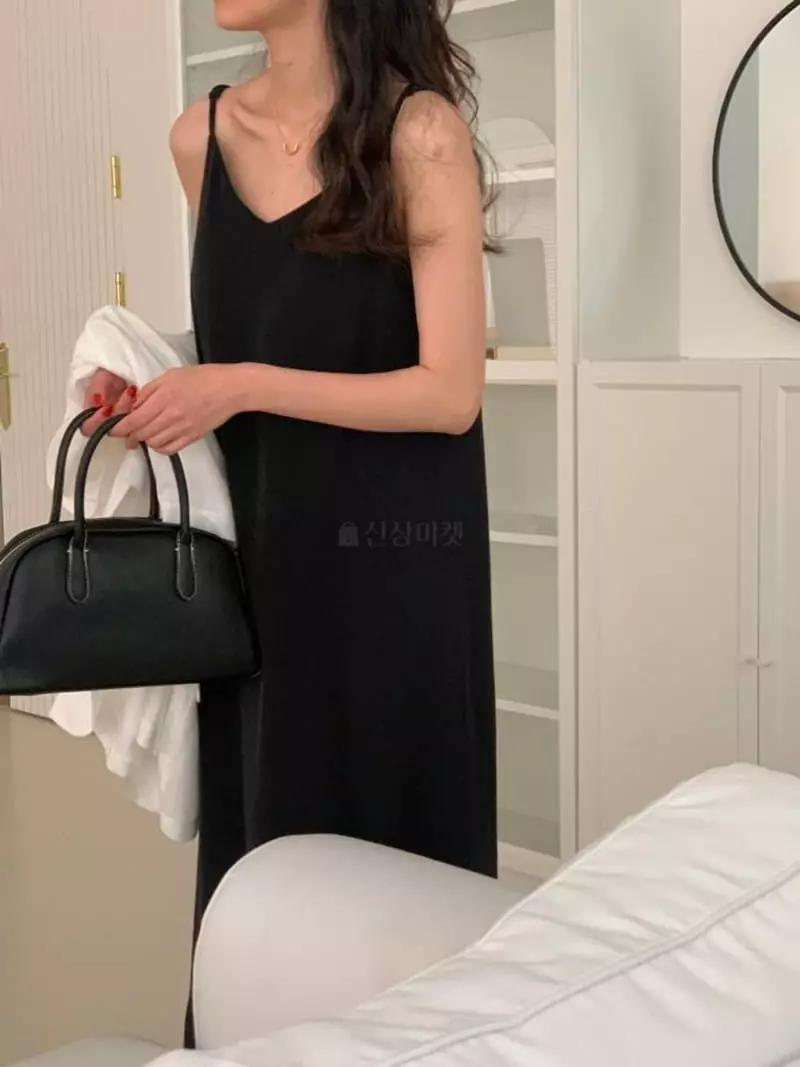 Tacit - Korean Women Fashion - #thatsdarling - String Sleeveless One-piece - 3