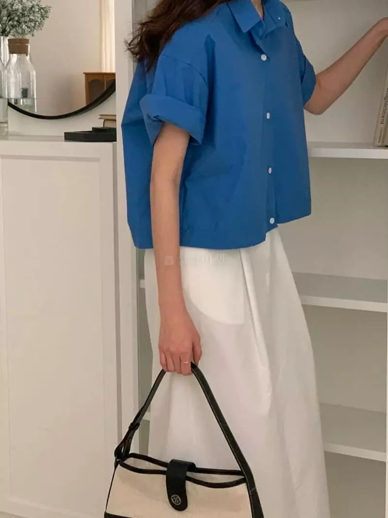 Tacit - Korean Women Fashion - #womensfashion - Crop Shirt - 2