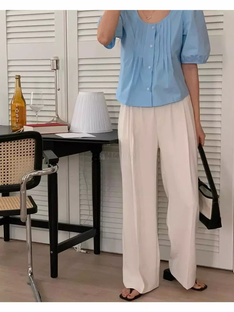 Tacit - Korean Women Fashion - #momslook - Banding Pants - 4