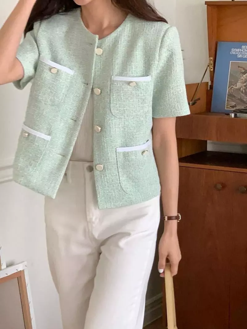 Tacit - Korean Women Fashion - #womensfashion - Mini Jacket - 2